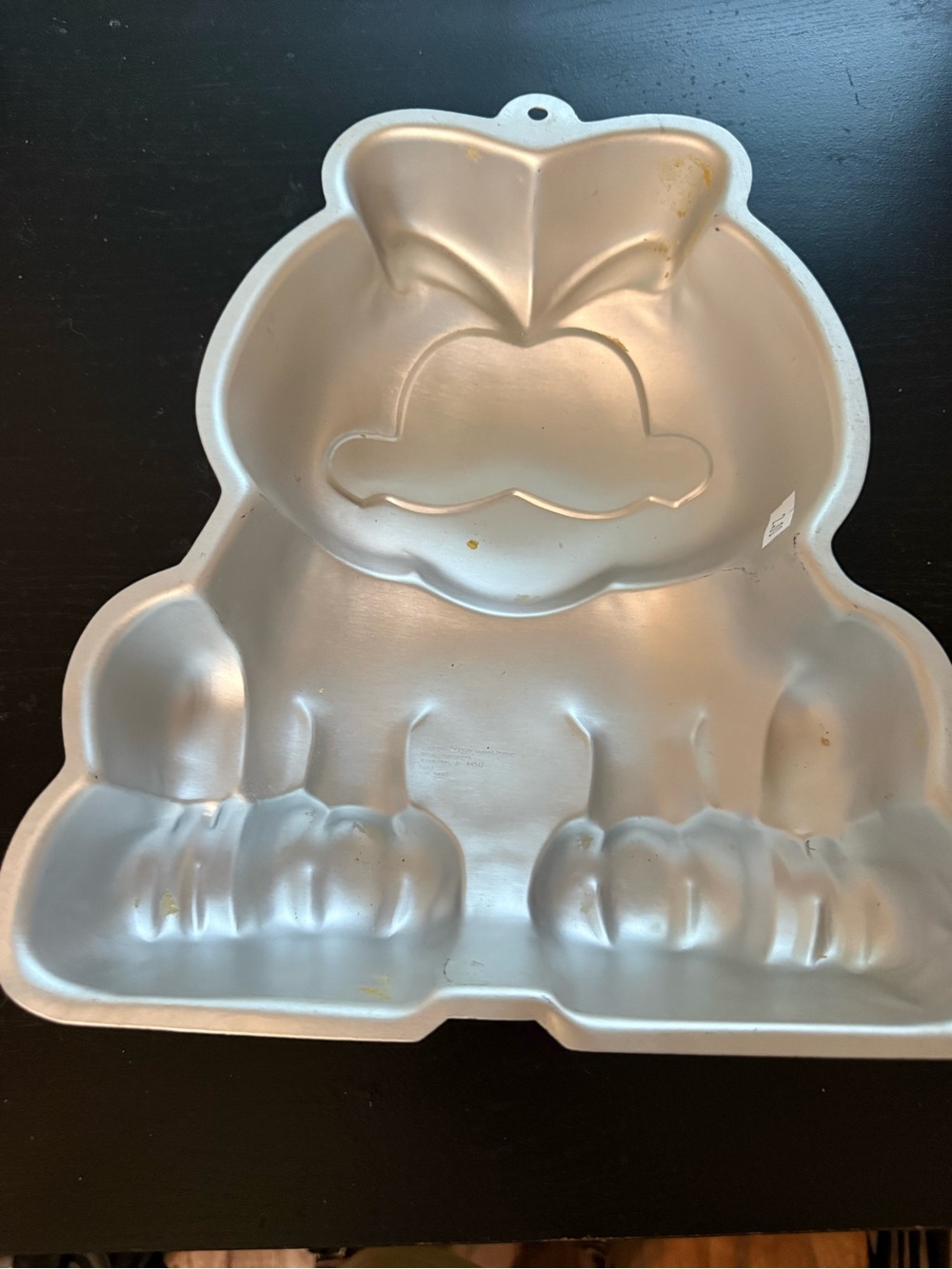Vintage Wilton Garfield Cake Pan w/ Original Decorating Insert 1978 Aluminum - Picture 3 of 4
